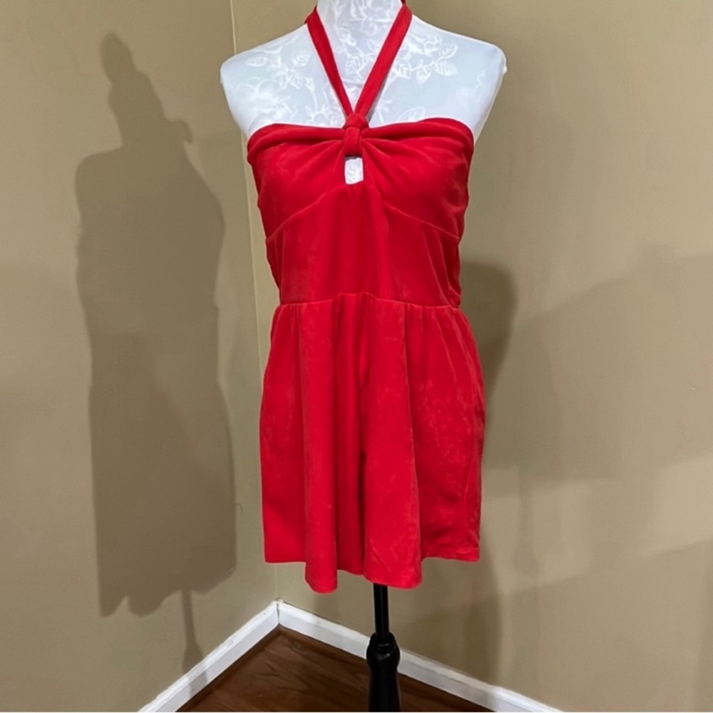 Halter TerryCloth Romper size large